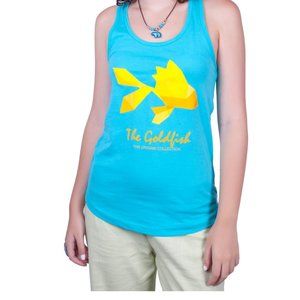 Goldfish Origami Women’s Blue Tank Top